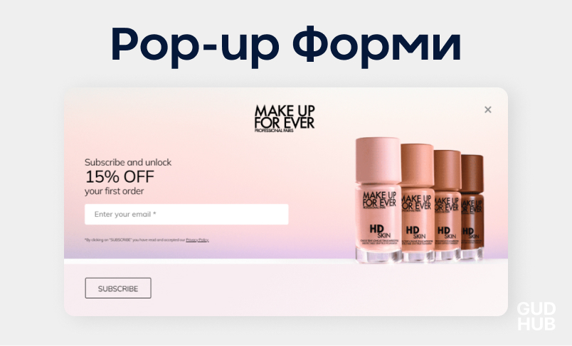 Автоматизація маркетингу за допомоги Pop-Up форми